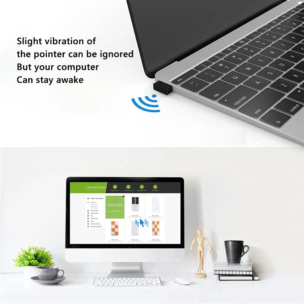 USB Mini Mouse Jiggler Mouse Mover Undetectable for Laptop or Desktop